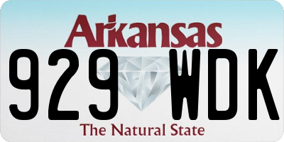 AR license plate 929WDK