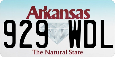 AR license plate 929WDL