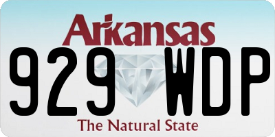AR license plate 929WDP