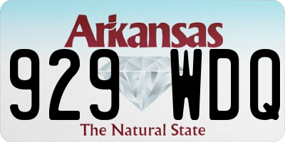 AR license plate 929WDQ