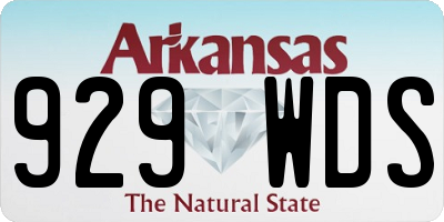 AR license plate 929WDS