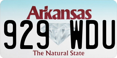 AR license plate 929WDU