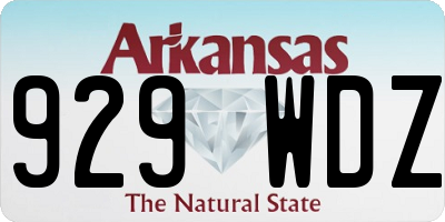 AR license plate 929WDZ