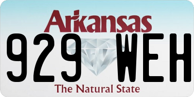 AR license plate 929WEH