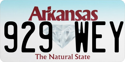 AR license plate 929WEY