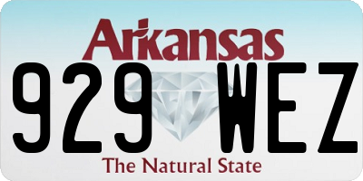 AR license plate 929WEZ