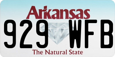 AR license plate 929WFB