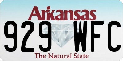 AR license plate 929WFC