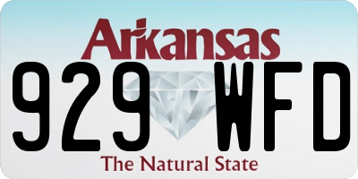 AR license plate 929WFD
