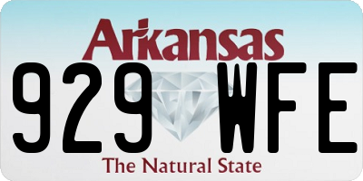 AR license plate 929WFE