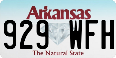 AR license plate 929WFH