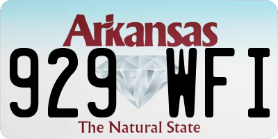 AR license plate 929WFI