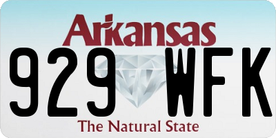 AR license plate 929WFK