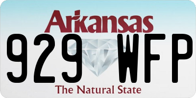 AR license plate 929WFP