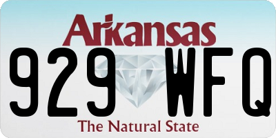 AR license plate 929WFQ