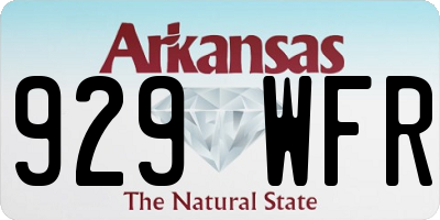 AR license plate 929WFR
