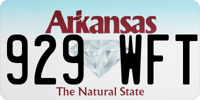 AR license plate 929WFT