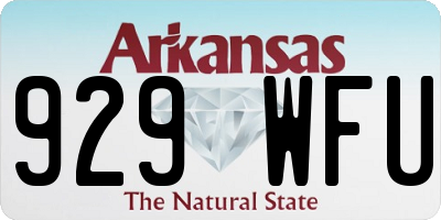AR license plate 929WFU