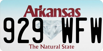 AR license plate 929WFW