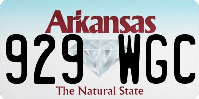 AR license plate 929WGC