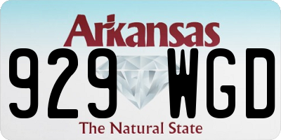 AR license plate 929WGD