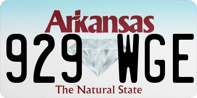 AR license plate 929WGE