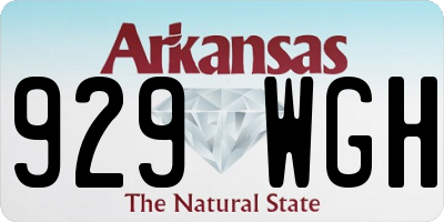 AR license plate 929WGH