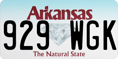 AR license plate 929WGK