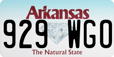 AR license plate 929WGO