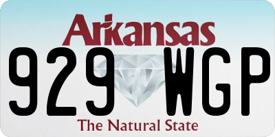 AR license plate 929WGP