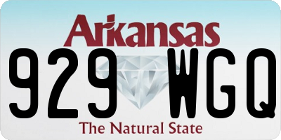 AR license plate 929WGQ