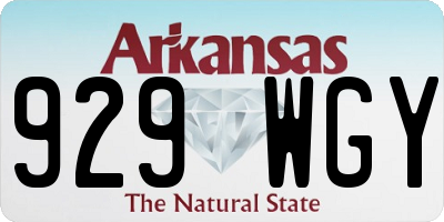 AR license plate 929WGY