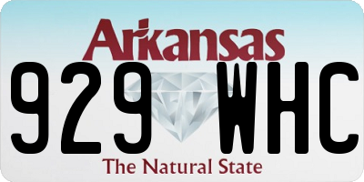 AR license plate 929WHC