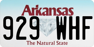 AR license plate 929WHF