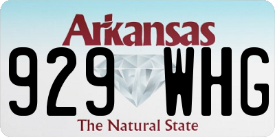 AR license plate 929WHG