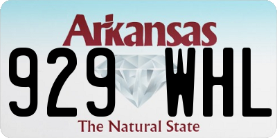 AR license plate 929WHL