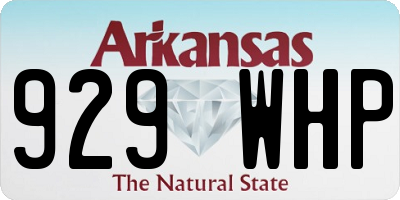 AR license plate 929WHP