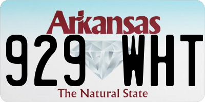 AR license plate 929WHT