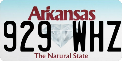 AR license plate 929WHZ