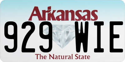 AR license plate 929WIE