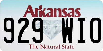 AR license plate 929WIO