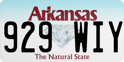 AR license plate 929WIY
