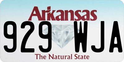 AR license plate 929WJA