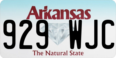 AR license plate 929WJC