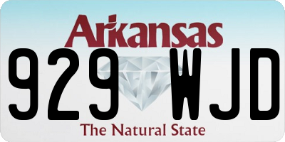 AR license plate 929WJD