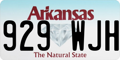 AR license plate 929WJH