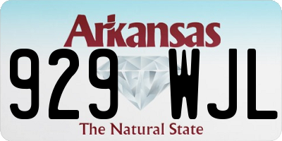 AR license plate 929WJL