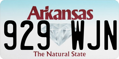 AR license plate 929WJN