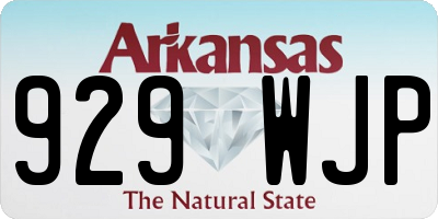 AR license plate 929WJP