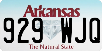 AR license plate 929WJQ